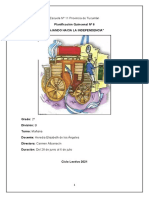 Planificación Quincenal #6 Segundo Grado B Turno Mañana