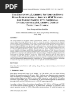 The Design of A Lighting System For Hong Kong International Airport APM Tunnel For Energy Saving With Artificial Intelligence (AI) Lighting Defect Detection System