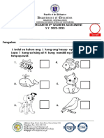 KINDER 4th Quarter Assessment