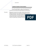 Bipolar Junction Transistor Characterization