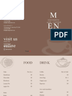 Menu Brochure Template