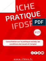 Fiche Pratique #21 Consultation Sur La Politique Sociale, Les Conditions de Travail Et L'emploi