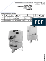 CATÁLOGO TÉCNICO COMPRESSOR - CSA 6,5 - 30-1,5 HP 1 ESTÁGIO Libras Isento de Óleo