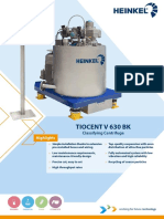 Heinkel Flyer Classifying Centrifuge v630 BK Tiocent