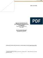 Algunas Características de Las Cooperativas Agropecuarias en Argentina