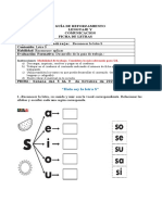 Reforzamiento Ficha Letra S