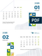 GMF Calendar 2023 Monthly