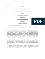 Ley General de Contratación Pública - Ley No. 9986