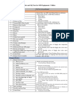 IQ and OQ Check List For OSD Site Utilities