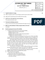 Class 9 S English Unit Test - 1 Q