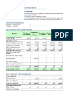 Cash Flow Forecasting Template