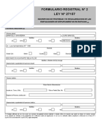 Formulario Registral N 2