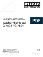 Washer-Disinfector G 7823 / G 7824: Operating Instructions