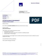 Attestation D'Assurance: Scolaire Et Extra-Scolaire