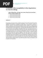 Evaluation of The Susceptibility To Flow Liquefaction of A Bauxite Tailings