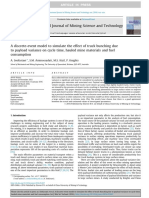 A Discrete-Event Model To Simulate The Effect of Truck Bunching Due To Payload Variance On Cycle Time, Hauled Mine Materials and Fuel Consumption