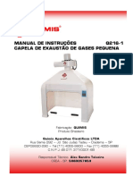 Manual de Instruções Capela Exaustão de Gases Pequena - Q216-1