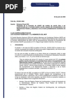 Folio 35. Dictamen Fiscal 2021. Propuesta de La Comisión de AGAFF Del Modelo de Escrito Libre A Ser Proporcionado Por El Contador Público Inscrito