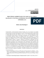 Princípios Ambientais e Sua Relação Com o Mandato Cultural Expresso em Gênesis 1.26-31 e Gênesis 2.5-8