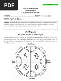 Estaciones Del Año en Mapudungun