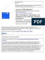 Scholz, Blumer, Brand - 2012 - Risk, Vulnerability, Robustness, and Resilience From A Decision-Theoretic Perspective