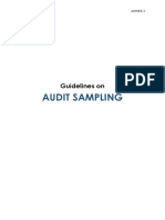 Guidelines On Audit Sampling