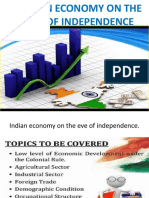 Indian Economy On The Eve of Independence