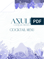 Azule Cocktail Menu