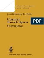 Lindenstrauss, Tzafriri - Classical Banach Spaces I - Sequence Spaces - (1977)