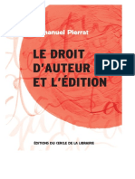 Le Droit D'auteur Et D'édition