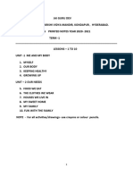 Class 2 Evs Printed Notes Term-1 (2020-21)