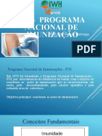 AULA III Programa Nacional de Imunização - PNI