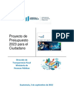 Proyecto Presupuesto 2023 para Ciudadano