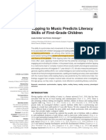 Tapping To Music Predicts Literacy Skills of First-Grade Children