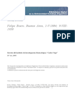 Investigacion Detlle de Obras de Felipe Boero