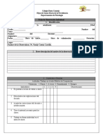 DIARIO DE CAMPO Ficha de Observación Individual