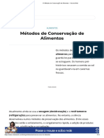 11 Métodos de Conservação de Alimentos - Cola Da Web