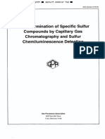 The Determination of Specific Sulfur Compounds by Capillary Gas Chromatography and Sulfur Chemiluminescence Detection