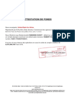 Attestation de Fonds