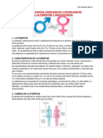 Cambios en La Pubertad y La Adolescencia