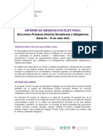 Observatorio Político Electoral UNR: Informe Paso Santa Fe 16 Julio 2023