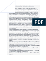 Preproyecto para La Evaluación y Mejora de La Educación