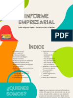 Informe Empresarial: Sofía Salgado López y Jimena Arcila Cifuentes