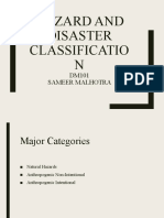 Hazard and Disaster Classification