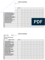 Control de Asistencia