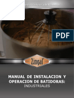 Manual de Instalacion y Operacion de Batidoras - Industriales