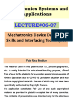 LEC 06 - 07 Mechatronics Systems and Applications