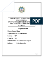 Assignment#3 Optoelectronics