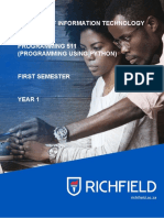 Programming 511 Study Guide (Python)