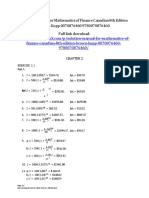 Mathematics of Finance Canadian 8th Edition Brown Kopp Solution Manual